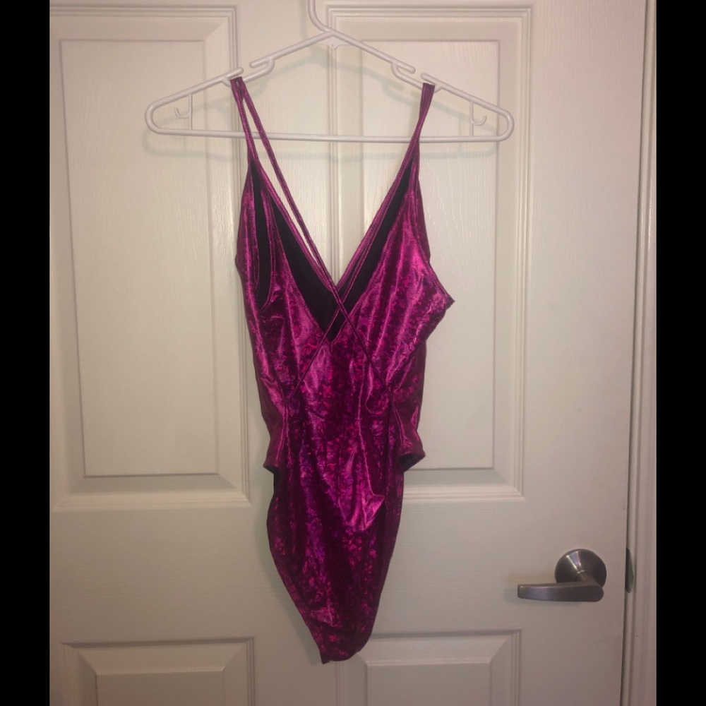 Hot Pink Spandex Body Suit